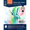 Vaessen Creative Florence Carta per Acquerello A6, Bianco, 300 g/mq, qualità Belle Arti, Grana Grossa, 100 Fogli per Pittura, Handlettering, Progetti Artistici e Altro Ancora, Blanco