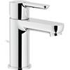 Nobili rubinetterie ABE87118/1CR ABC Miscelatore Monocomando per Lavabo, Scarico 1 1/4 Pollici, a Risparmio Energetico, Cromo