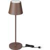 VTAC V-Tac VT-7522 Lampada da Tavolo per Esterni 2W Touch Dimmerabile Col. Corten | SKU 7654