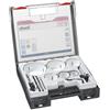 kwb Set di seghe a tazza kwb 8 pezzi con denti Vario, inoltre con una punta per legno da 6 mm, una punta per metallo e una per vetro