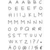 Efco - Timbro Trasparente con Lettere maiuscole, Formato A7, 74 x 105 mm, 55 Parti, 11 x 8 x 2 cm