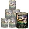 Dehner Wild Nature - Cibo per cani di montagna, senza cereali, senza zucchero, per cani adulti, cavallo, 6 barattoli da 800 g (4,8 kg)
