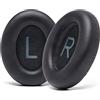 WC Cuscinetti auricolari di ricambio per cuffie Bose con cancellazione del rumore 700 (NC700) di Wicked Cushions - Pelle morbida, lussuosa memory foam, extra spessi e resistenti | nero