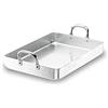 Lacor 20570F - teglia da arrosto con manico fisso, 70 cm alluminio | Utensile professionale duraturo; progettato per prestazioni ottimali e una pulizia rapida in lavastoviglie