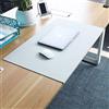 Hengz Sottomano multifunzione da scrivania, 2 mm, con protezione dei bordi, impermeabile, antiscivolo, tappetino per scrivere impermeabile, 60 x 40 cm, bianco