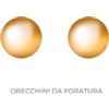 Inverness Orecchini 10 Pallina Mini Placcata Oro 3mm