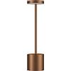 HYMZP Lampada da Tavolo Senza Fili，5000mAh Ricaricabile LED Eye-Protect, Dimmerabile, Lampada in metallo, per Sala da Pranzo,Camera da Letto,All'aperto （Corten）
