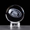 Movdyka Sfera di cristallo del sistema solare da 60 mm con base di cristallo 3D Saturno incisione laser pianeti modello regali per gli amanti dell'astronomia decorazione domestica