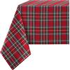 Confezioni Giuliana Tovaglia misto Cotone Tartan Scozzese Rosso 140x140/180/240/300/360, 140x140