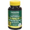 Nature's Plus CAL/MAG/D3 1200 mg/600 mg/1000IU con 100 mcg di Vitamina K2 Vaniglia 90 Tavolette