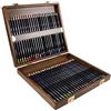 Derwent Studio Set di 48 Matite Colorate per Disegnare e Colorare, Ideali per Illustrazioni e Rifinire i Dettagli, Astuccio in Legno Incluso, Qualità Professionale