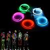 Sunboia El fili,Sunboia 5 x 1 m luci al neon Glowing Strobing Dance party costume Decor Light flessibile el corda neon Sign impermeabile striscia LED con controller indoor/outdoor Decorations