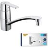 Grohe 32891000 Miscelatore Monocomando per Lavello, 0 W, Grigio (Cromo)