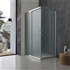 Kiamami Valentina Box doccia rettangolare 80x120 cm cristallo opaco e profili cromo | Giada