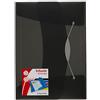 ESSELTE VIVIDA Cartella a 3 lembi con elastico PPL - dim. 23,4 x 32 cm - Cap. 150 fogli - Nero VIVIDA - 624043