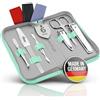 marQus Solingen Set per Manicure da Uomo e Donna - Kit Professionale da 6 Pezzi. Include Forbicine e strumenti per Mani e Piedi con Custodia da Viaggio. Ideale per una cura precisa ed elegante delle Unghie