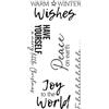 Sizzix Timbri trasparenti 5PK Festive Sentiments #1 da Olivia Rose | 664937 | Capitolo 3 2022, One Size