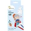 Avenue Mandarine GY009O - Quaderno a spirale Graffy Puppe 24 marionette da dito pretagliate da colorare 12x12 cm 250g (12 motivi x2), draghi e cavalieri
