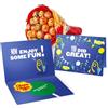 your surprise Bouquet di Chupa Chups con Biglietto d'Auguri Personalizzato - Mazzo di Lecca Lecca con 19 Gusti