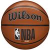 Wilson Pallone da Basket NBA DRV Plus Basketball, Utilizzo Outdoor, Gomma, Misura 5, Marrone