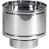 BricoQui Antivento a botte con attacco tondo maschio in acciaio inox AISI 304 5/10 comignolo fumaiolo stufa camino diverse misure di diametro (Ø 300)