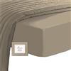 Pizuna Linens Pizuna Lenzuolo angoli Singolo 100% Cotone 90x200 cm Gris Pardo 400 fili