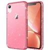 JETech Cover Glitter per iPhone XR, 6,1 Pollici, Custodia Bling Brilla Paraurti Antiurto da Telefono, Carino Scintillante con Donne e Ragazze (Rosso)