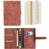 Wonderpool Diari Pelle 6 Raccoglitore ad Anelli Organizer per Cartelle con Carta Punteggiata, Quaderno Scrivere Ricaricabile e Copertina Multitasche per Viaggi di Lavoro (A6,Marrone)
