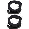Create idea 2PCS HID H7 LED Portalampada Adattatore Portalampada Portalampada Clip di ritegno Nero Compatibile con Magotan Espace MK3