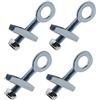 Be In Your Mind 4 pz 10 mm Tendicatena Regolatore con Antiallentamento Dadi Acciaio Argento per Mini Moto Race Bike Dirt Bike Quad