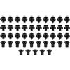 The Lord of the Tools 45 clip per parafanghi per ruota anteriore, in plastica, compatibili con Aygo (05-11) C1(05-19) 107(05-19) 107(05-14), colore: nero