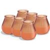 BOLSIUS - Citronella - Candela Patio - Outdoor - Profumata - Corallo - 40 Ore di Bruciatura - Confezione 6