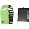 Arena Kickboard, Tavoletta Unisex Adulto, Verde (Green), Taglia Unica & Sacca da nuoto per adulti, in rete, colore nero, taglia unica