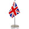 QSUM Bandiera da Tavolo Regno Unito 9 x 6 - Britannica - Piccola Inghilterra Bandiera per Decorativa Ufficio Sala Riunioni 23 x 15 cm