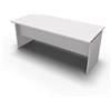 One Living Scrivania da Ufficio Panel Desk Tavolo Porta PC 180 x 80 x 73 CM - Bianco