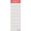 Leitz Esselte Leitz - Targhetta per dorso di raccoglitore, in cartoncino, formato corto e sottile, 10 pezzi, colore bianco