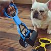 Fliyeong Paletta per cacca con manico lungo di alta qualità, portatile e resistente, durevole paletta per cacca per cani, strumento per raccogliere feci, colore: blu