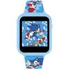 Sonic The Hedgehog Sonic Orologio al quarzo digitale da ragazzo con cinturino in silicone SNC4055, fitness tracker, Blu, cinturino