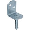 Alberts GAH-Alberts 204822 Supporto per recinzioni paravento a L | in varie versioni | zincato blu | Altezza totale 83 mm | Set da 12