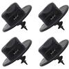Create idea Cilp 3D0864851B41 3D08645214PK 3D0864200A71N - Clip di fissaggio per tappeti, 4 pezzi, colore: nero, 28 mm