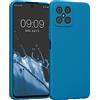 kwmobile Custodia Compatibile con Honor X8 Cover - Back Case per Smartphone in Silicone TPU - Protezione Gommata - blu indaco