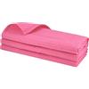 Daloual 3 X Piquee Strofinaccio, in Gastronomia di qualità, 100% cotone, 70 x 50 cm, di alta qualità a nido d' ape, colore: rosa/pink