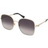 Gucci GG1143S 001 | Occhiali da Sole Graduati o Non Graduati | Prova Online | Metallo | Quadrati, Oversize | Oro | Adrialenti