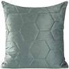 Eurofirany Federa per Cuscino, Cuscino per Divano, Cuscino da Letto, Decorazione per Interni, Elegante, in Velluto, Motivo Geometrico, Argento, 45 x 45 cm, 2