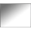 DRW Specchio da parete rettangolare in legno DM nero opaco 90 x 4 x 70 cm