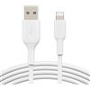 Belkin Cavo Lightning (Boost Charge Cavo da Lightning a USB per iPhone, iPad e AirPods), Cavo di ricarica per iPhone certificato MFi (bianco, 3 m)