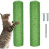 KeaJuidy 2 pezzi Ricambio Tiragraffi di Ricambio per Albero di Gatto con viti per Gatti e Gatti Grandi lunghezza 30cm 7cm di diametro verde