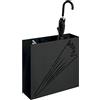 HAKU Möbel Portaombrelli nero, metallo - Dim. L 50 cm x A 48 cm x P 16 cm, Stile Moderno