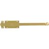 Amig - Chiavistello da sovrapporre per porte Mod.3700 | Chiavistello di sicurezza dorato per collocare orizzontale o verticale | in ottone con finitura opaca | Dimensioni: 200 x 48 mm | Include viti