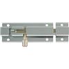 Amig - Perno di sovrapposizione per porte Mod.501 - Chiusura di sicurezza per chiusura orizzontale o verticale - in alluminio con finitura argento - Dimensioni: 350 x 40 mm - Include tirafondi